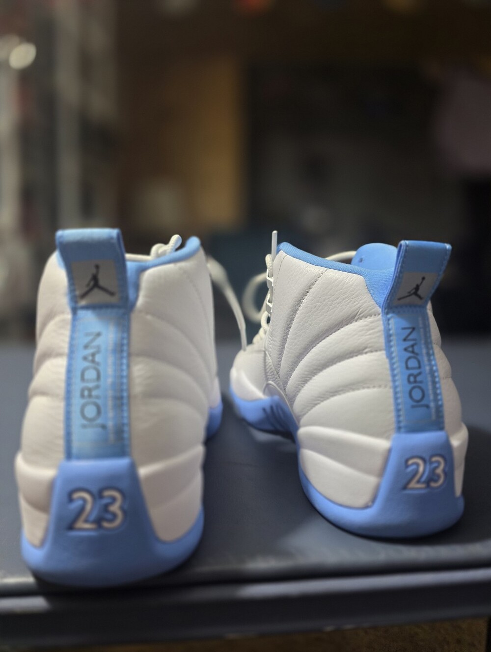 Jordan 12 Retro Melo White and Light Blue  Sneakers Size 9.5m New. - Picture 2 of 6